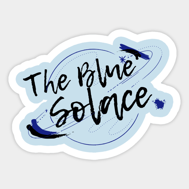 The Blue Solace Logo Sticker by cwgrayauthor